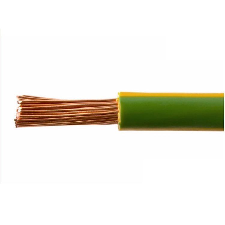 Yellow Green Electric Wire Copper Grounding Earth Cable